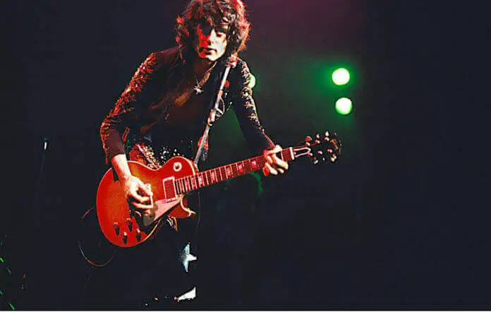 Jimmy Page con su Gibson Les Paul