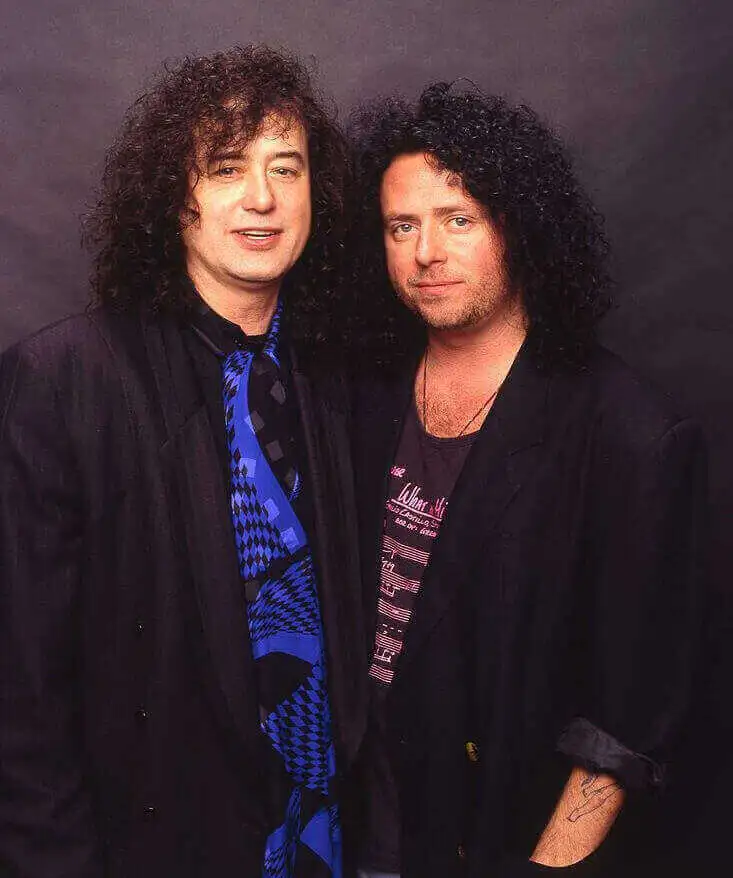 Steve Lukather con Jimmy Page